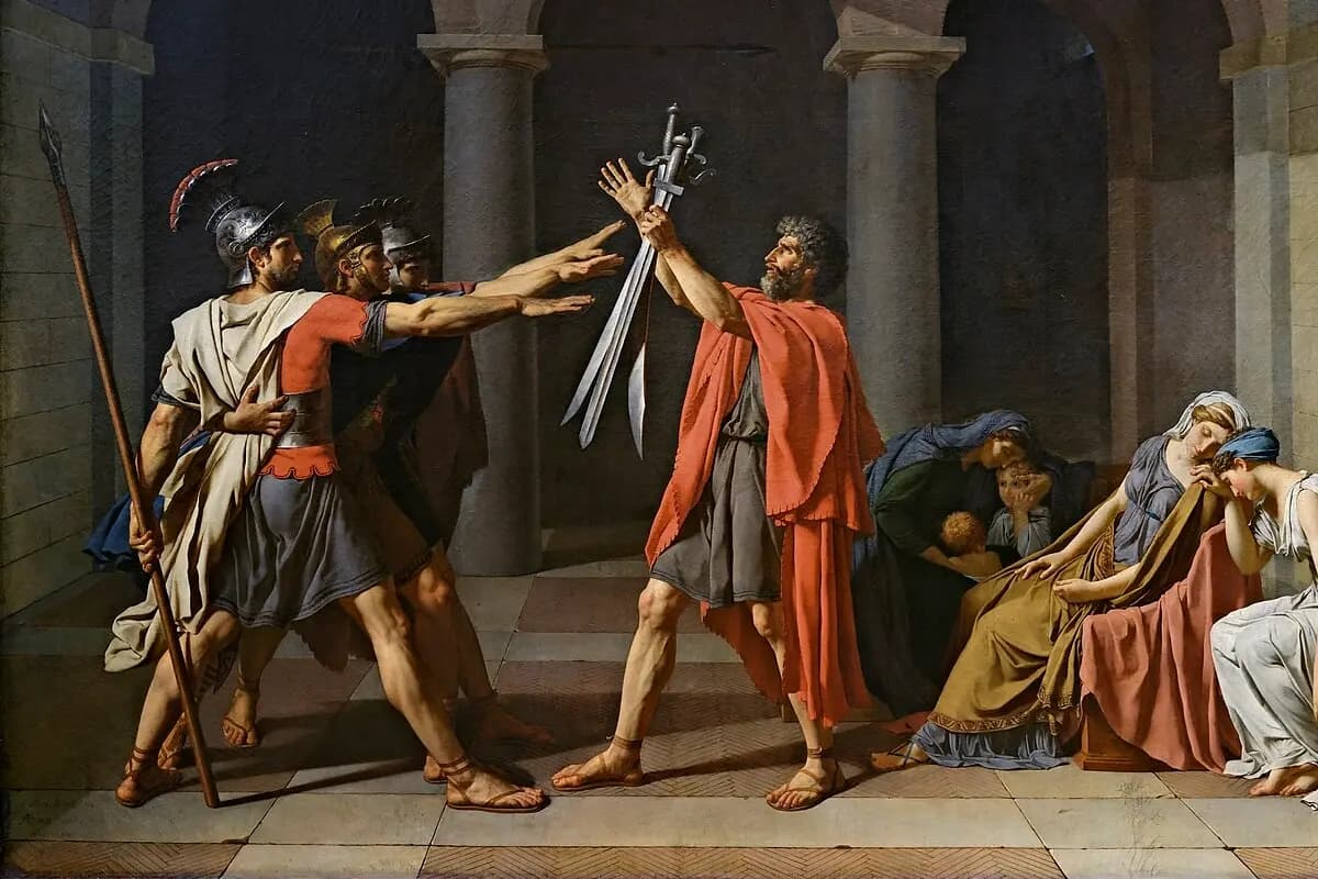 Oath of the Horatii, Jacques-Louis David (1784)