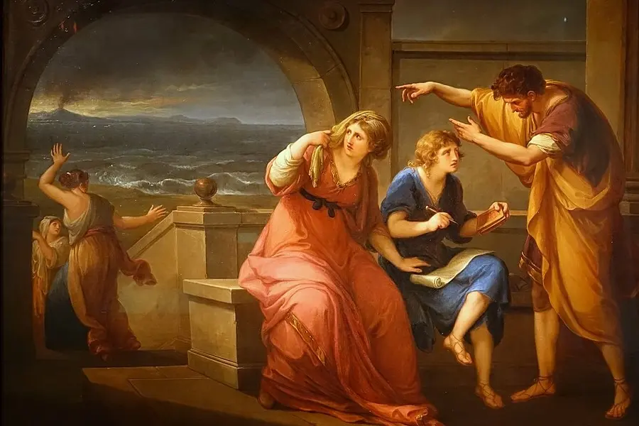 Pliny the Younger and his Mother at Misenum, 79 A.D., Angelica Kauffmann (1785)