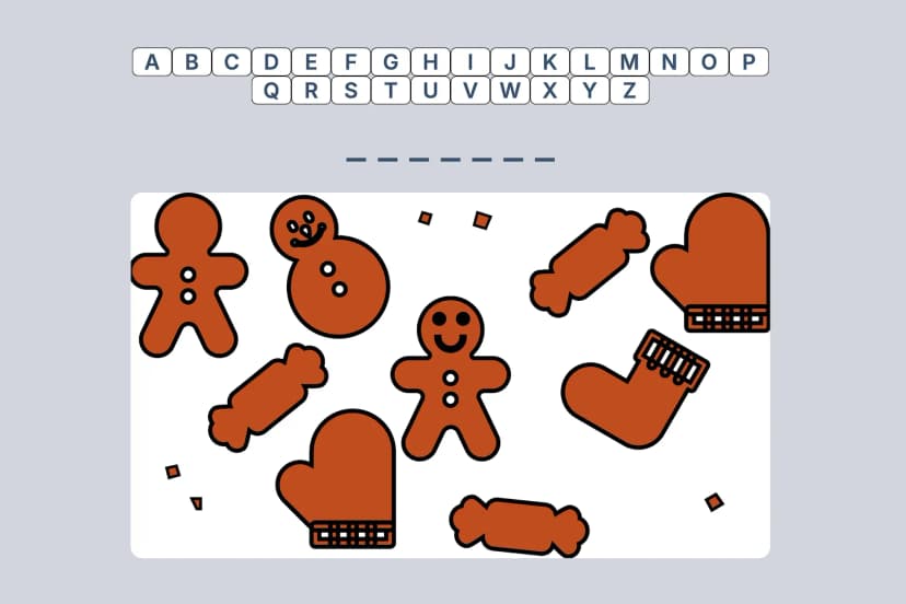 Gingerbread man game screenshot