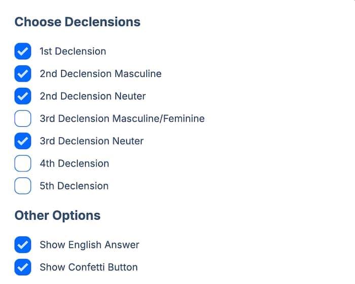 Customizable Settings