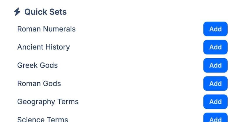 Mix It Up with Quick Sets