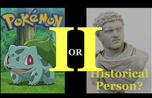 Pokemon or Historical Person 2 game screenshot